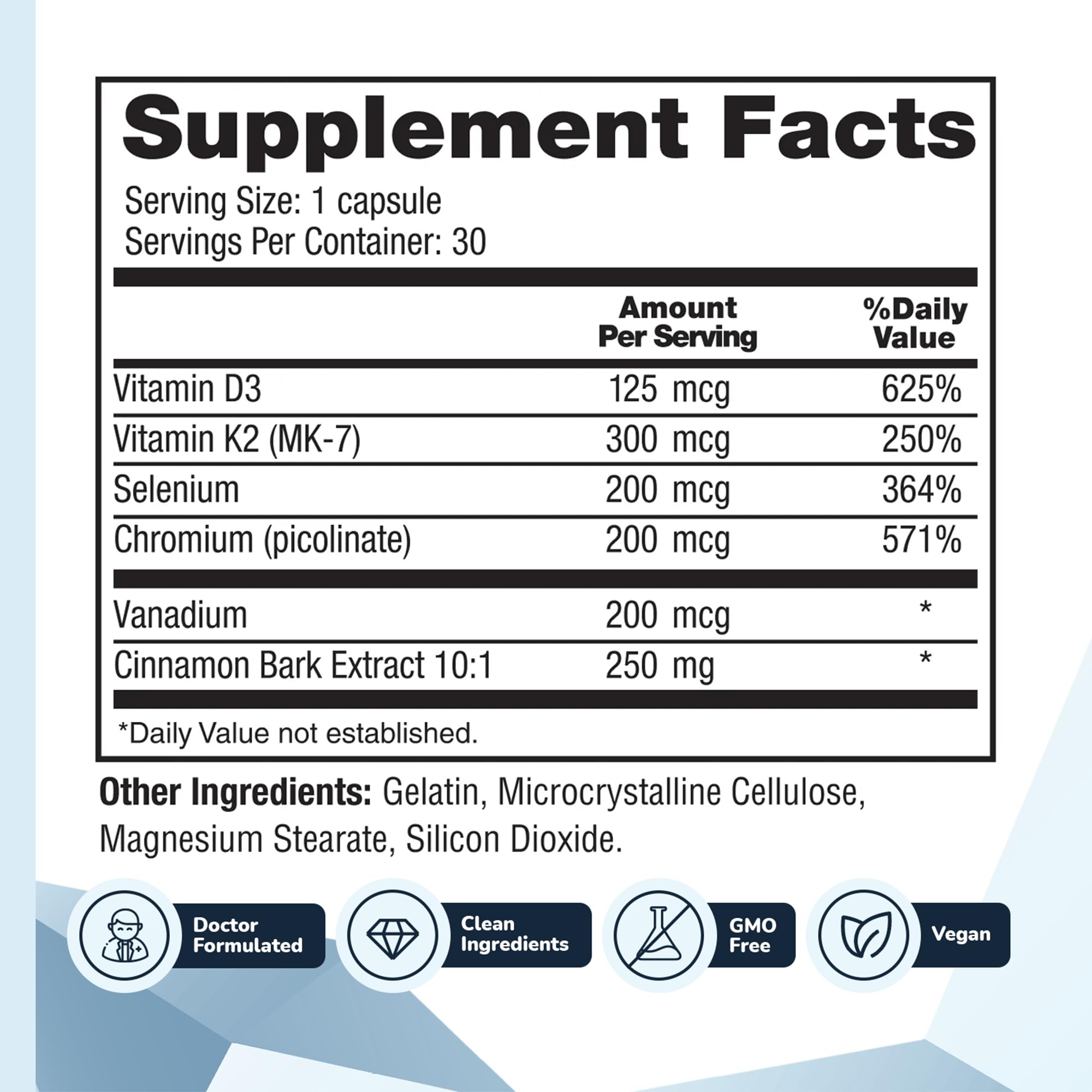 Barton Nutrition CinnaChroma Cinnamon Supplement capsules on a table