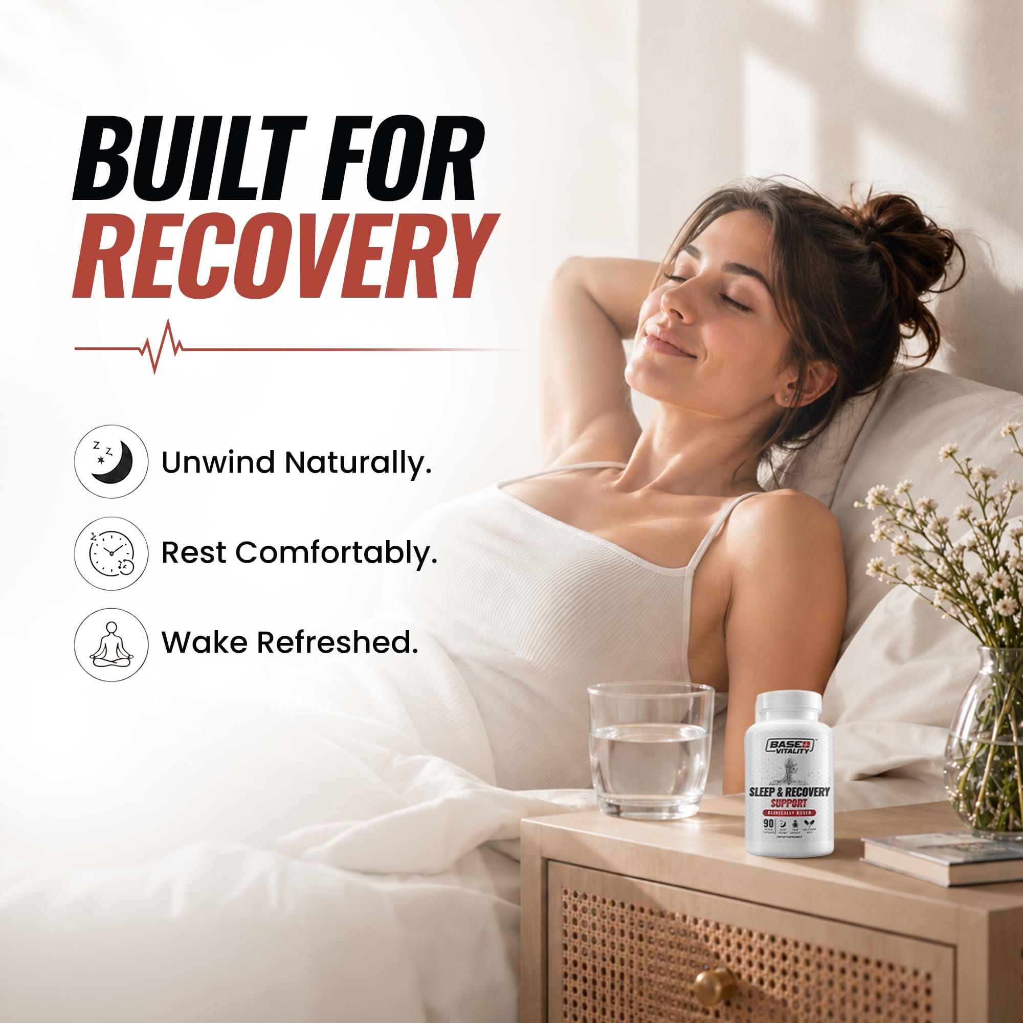 Based Vitality Sleep & use Capsules bottle side view