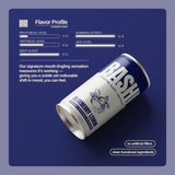 Bashi Kava Drink Blueberry Lemon can with ingredients