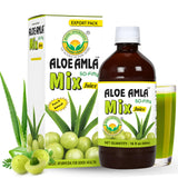 BASIC AYURVEDA Aloe Vera & Amla Herbal Mix Juice 480ml front view