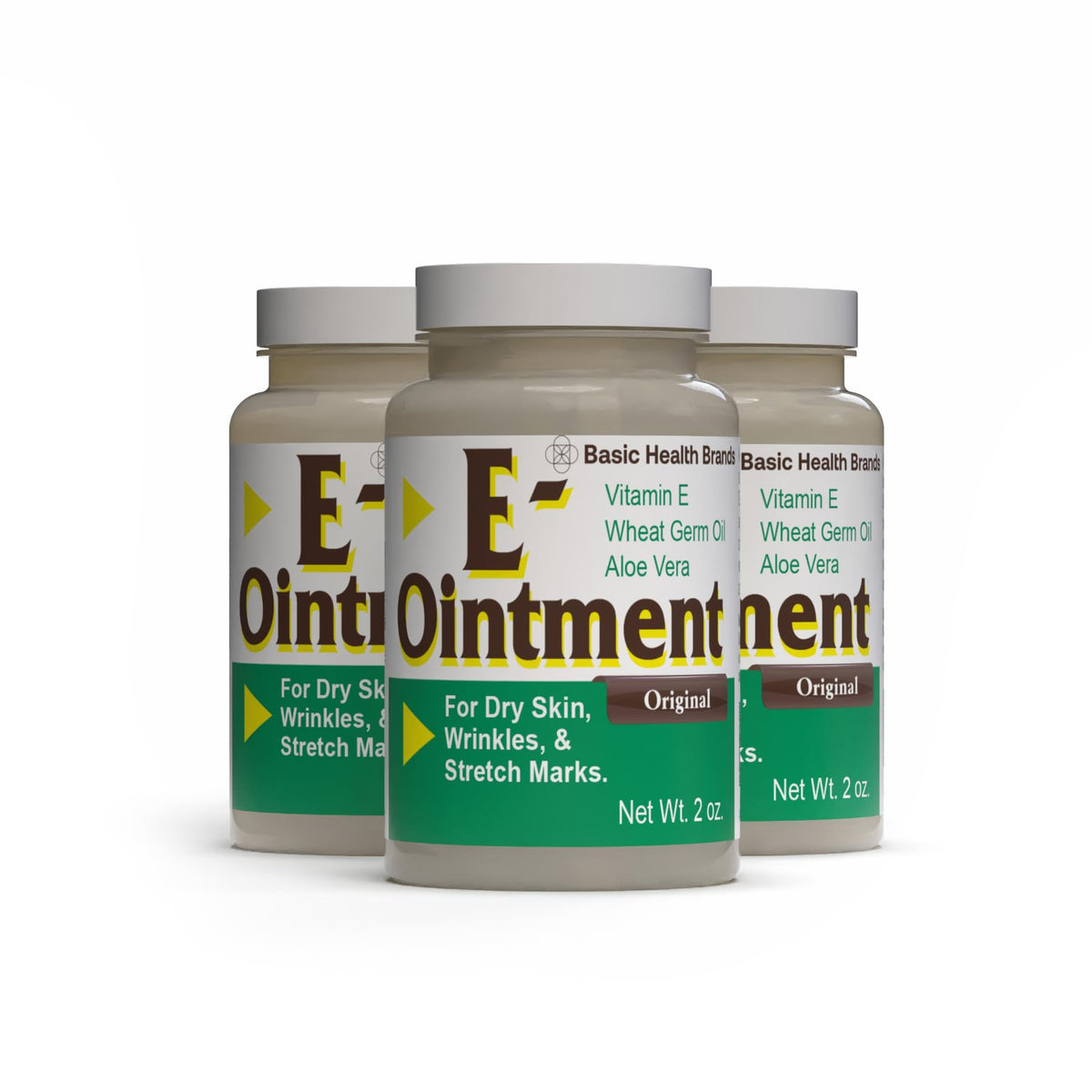 Basic Organics Vitamin E Ointment 57g front view