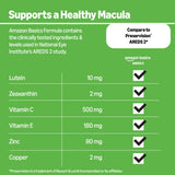 Basics AREDS 2 Eye Health Supplement bottle side view