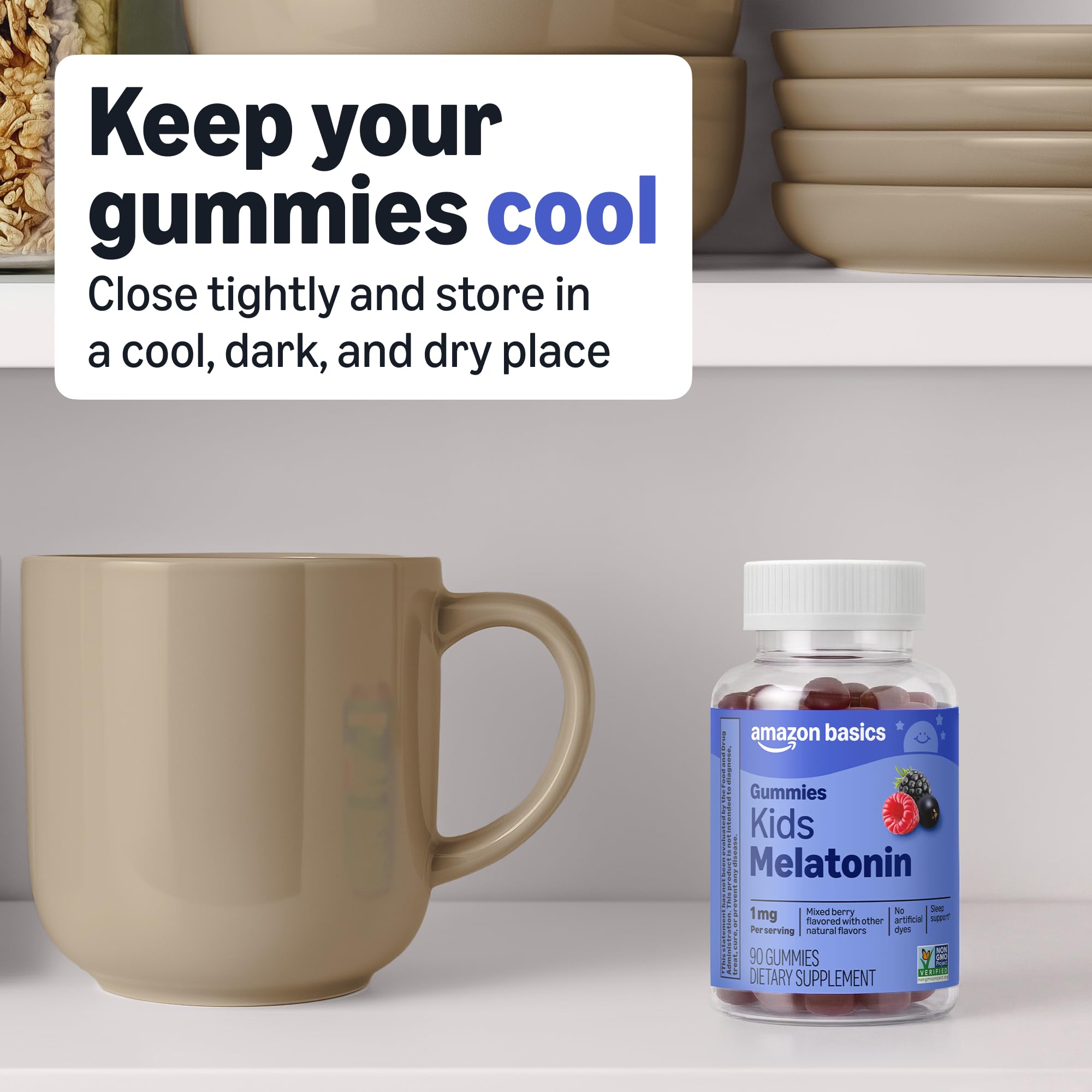 Basics Kids Melatonin Gummies packaging