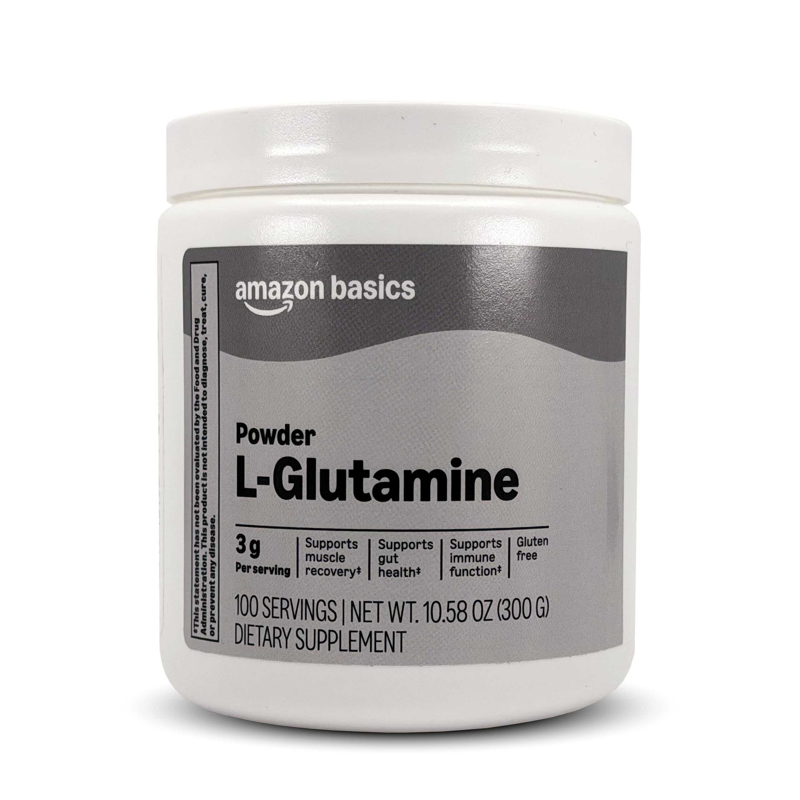 Basics L-Glutamine Powder 370g front view