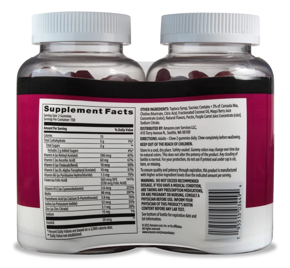 Basics Multivitamin Gummies showing soft gummy texture and vibrant colors