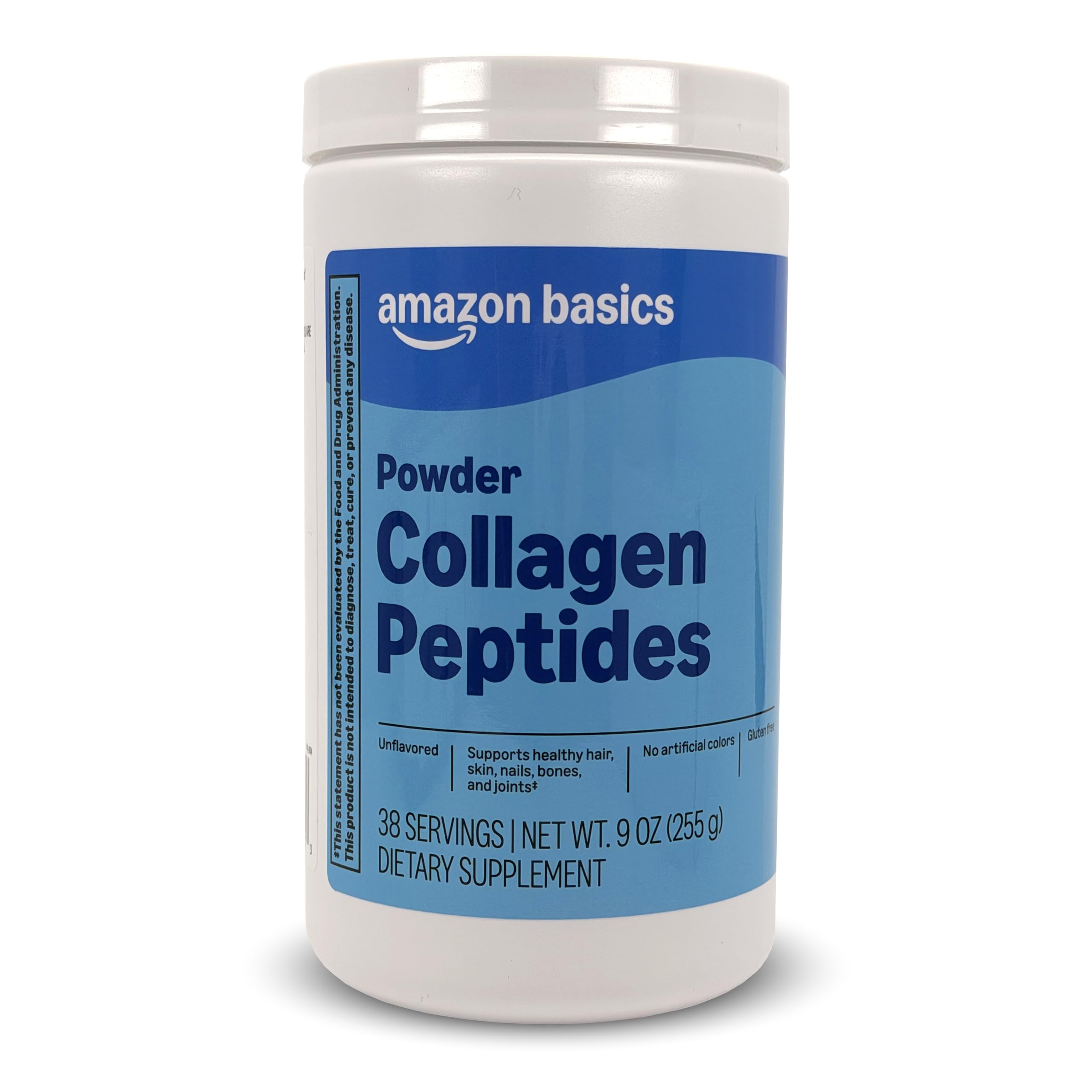 Basics Unflavoured Collagen Peptide Powder front view packaging