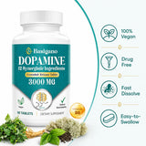 Basigano Dopamine Supplements back view with ingredient list