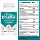 Basigano Dopamine Supplements side view showing capsule details