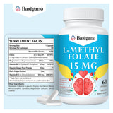 Basigano L-Methylfolate 15mg supplement capsules close-up