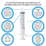 BASIK Oral Syringe side view showing plunger