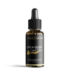 BASK & LATHER Gro & Glow Liquid Vitamin front view with cherry flavour