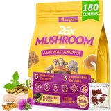 Basopum Mushroom Gummies front view with elderberry flavour