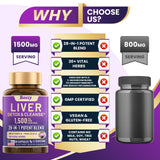 Baszy Milk Thistle Supplement bottle on a kitchen counter
