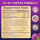 Baszy Milk Thistle Supplement side view with ingredients list