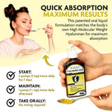 BAXYL Hyaluronic Acid Joint Support Liquid 170g on a wooden table