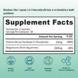BB Company Magnesium Supplement 200mg Aquamin capsules close-up