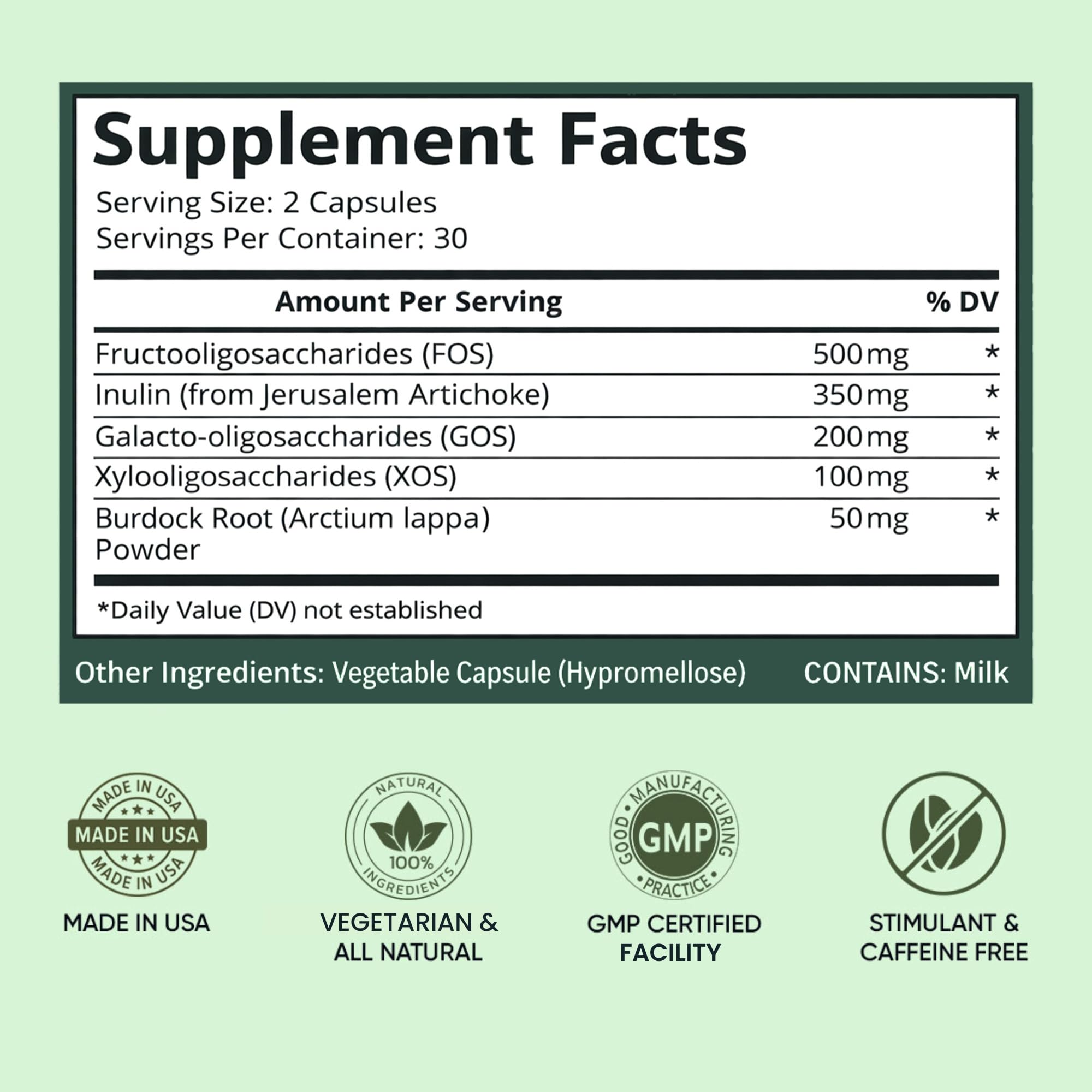 BB Company Previtalize Prebiotic Supplement capsules on a wooden surface