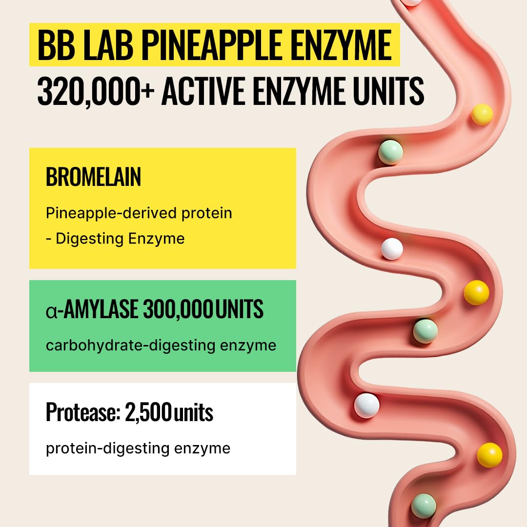 BB LAB Bromelain Triple Enzyme Formula 90g ingredients list