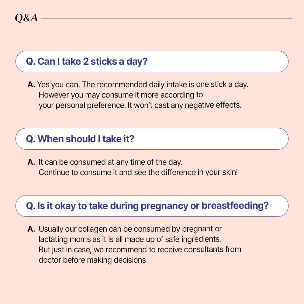BB LAB Collagen Supplement ingredients list on packaging