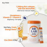 BB LAB Collagen Supplement Orange Flavour stick close-up