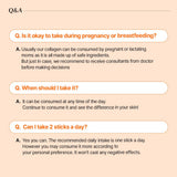 BB LAB Collagen Supplement Orange Flavour stick in a glass of water