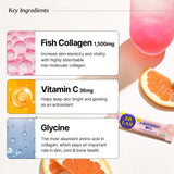 BB LAB Collagen Supplement stick next to a glass of water