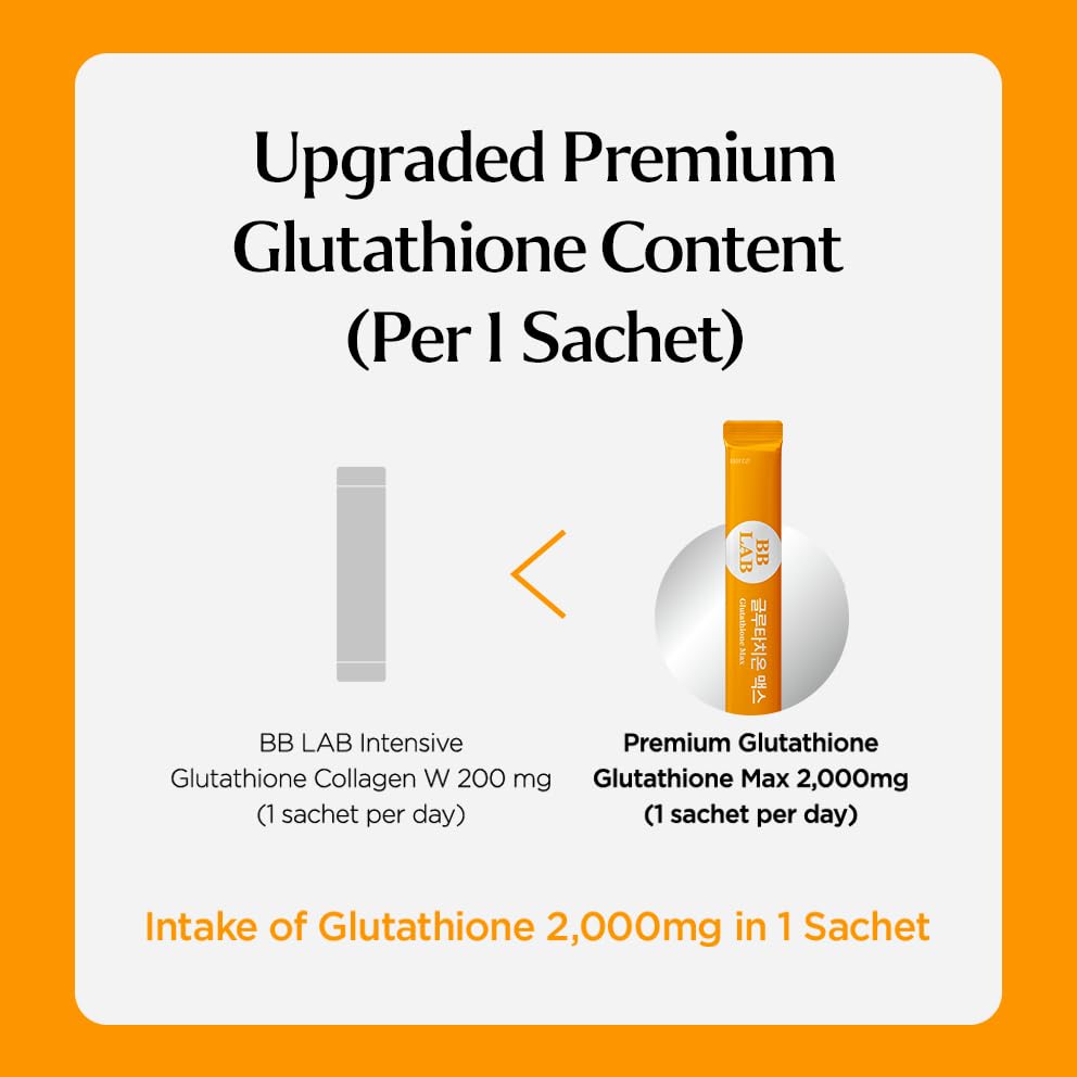 BB LAB Glutathione Collagen Powder powder in a scoop