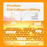 BB LAB Glutathione Collagen Powder with a glass of water
