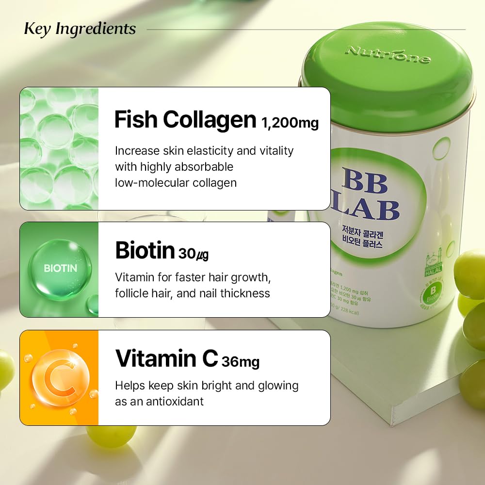 BB LAB Shine Muscat Collagen Powder stick opened with powder visible