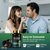 BBEEAAUU Shilajit and Sea Moss Capsules with herbal ingredients