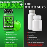 BBS BEST BEARD STUFF Hair & Beard Growth Gummies close-up of gummies
