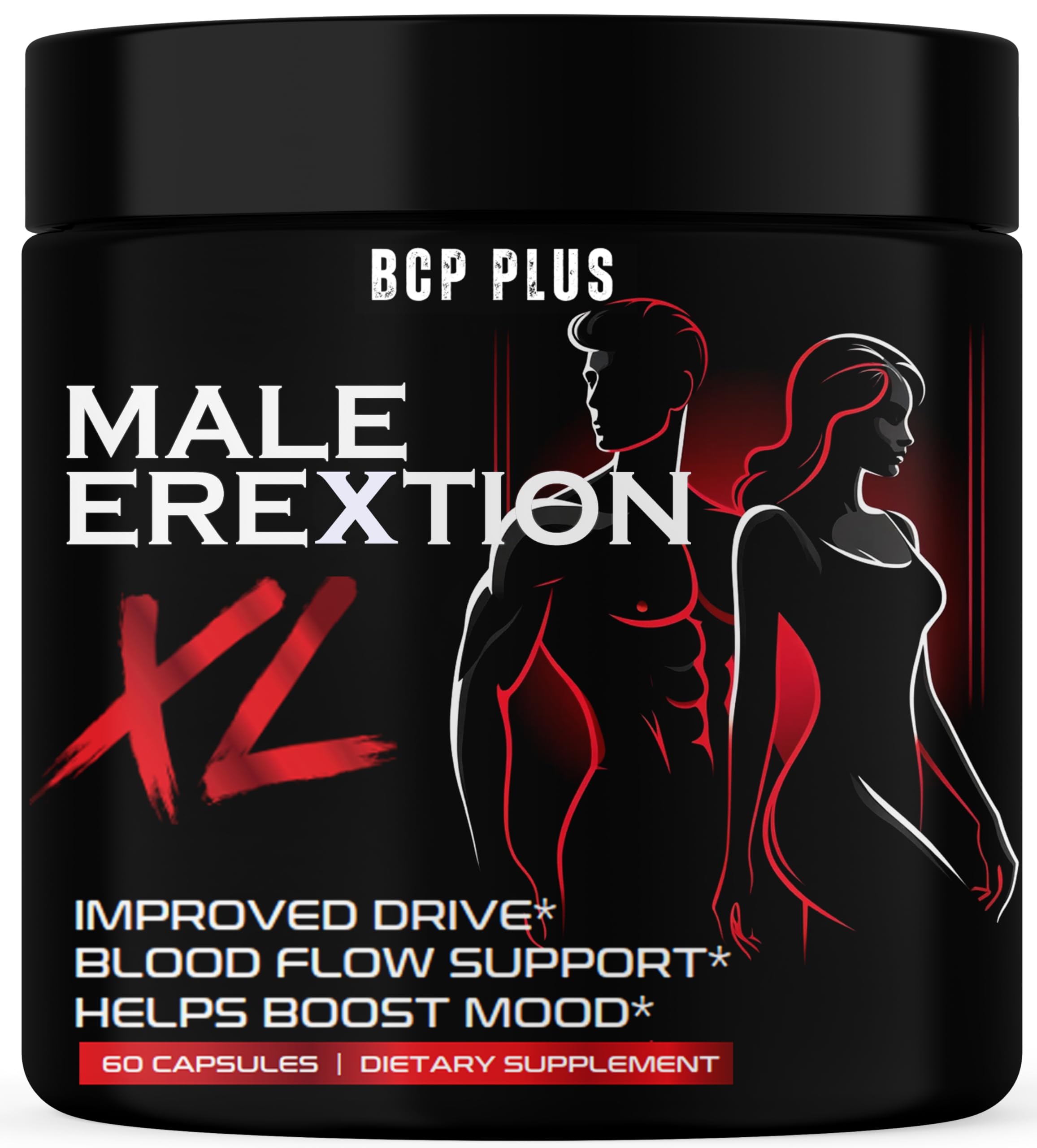 BCP PLUS Horny Goat Weed Supplement front view with packaging