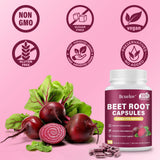 Bcuelov Beet Root Powder Capsules with measuring spoon