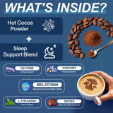 Bcuelov Mushroom Hot Cocoa Sleep Supplement prepared cup