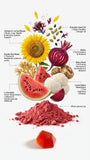 BDE Sea Moss Gummies side view showing ingredients