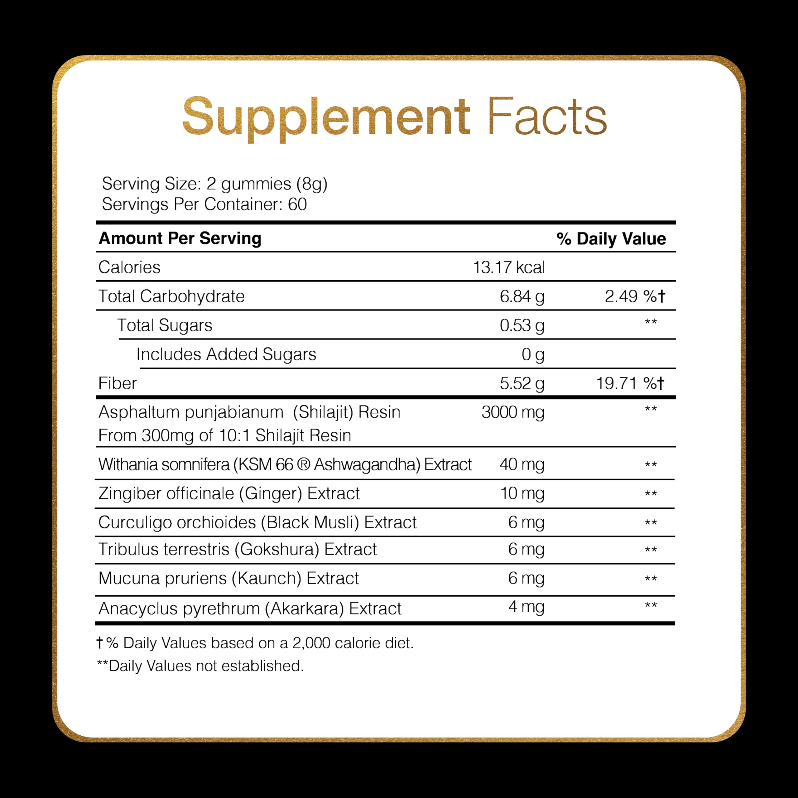 Be Bodywise Pure Himalayan Shilajit Gold Gummies on a wooden table