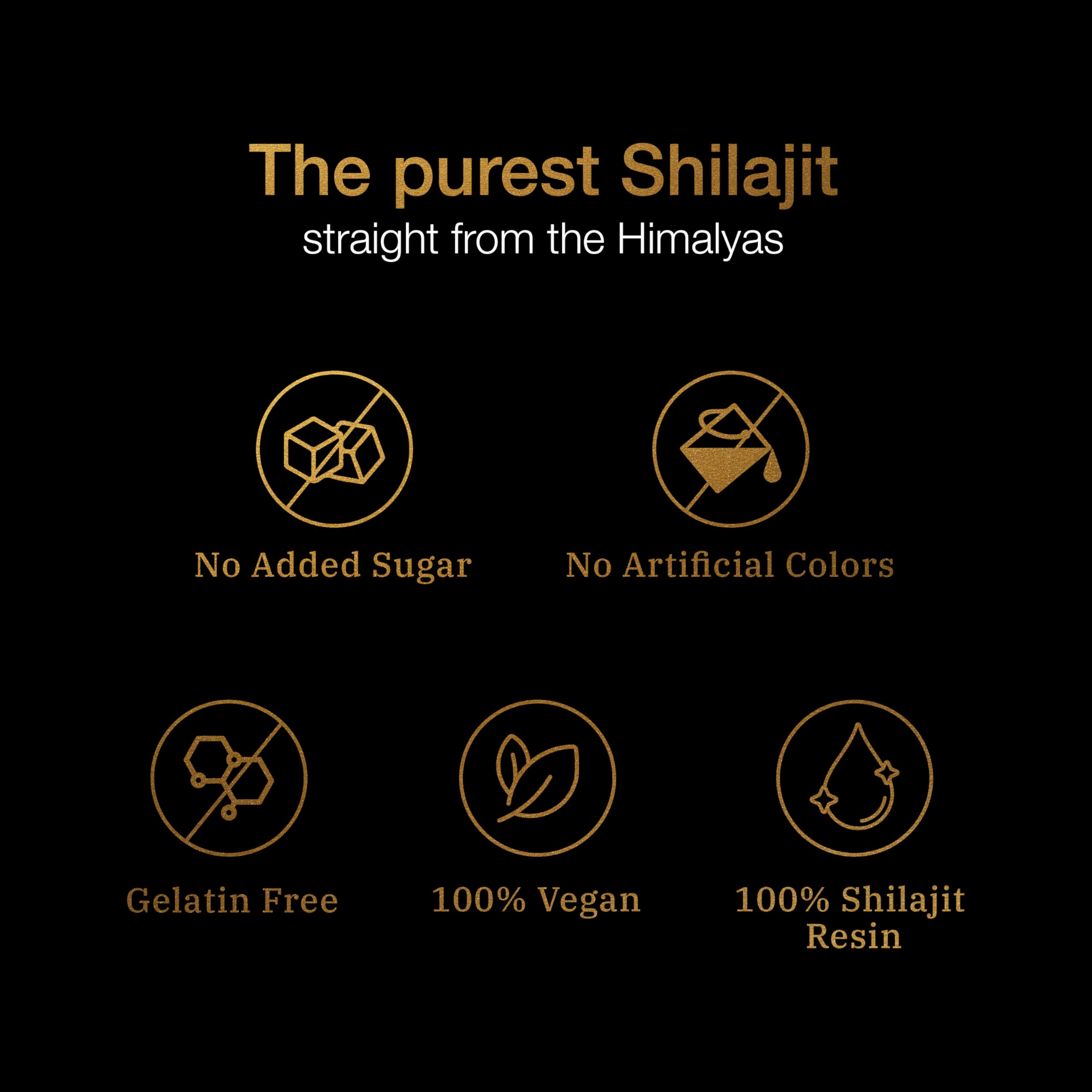 Be Bodywise Pure Himalayan Shilajit Gold Gummies with Ashwagandha