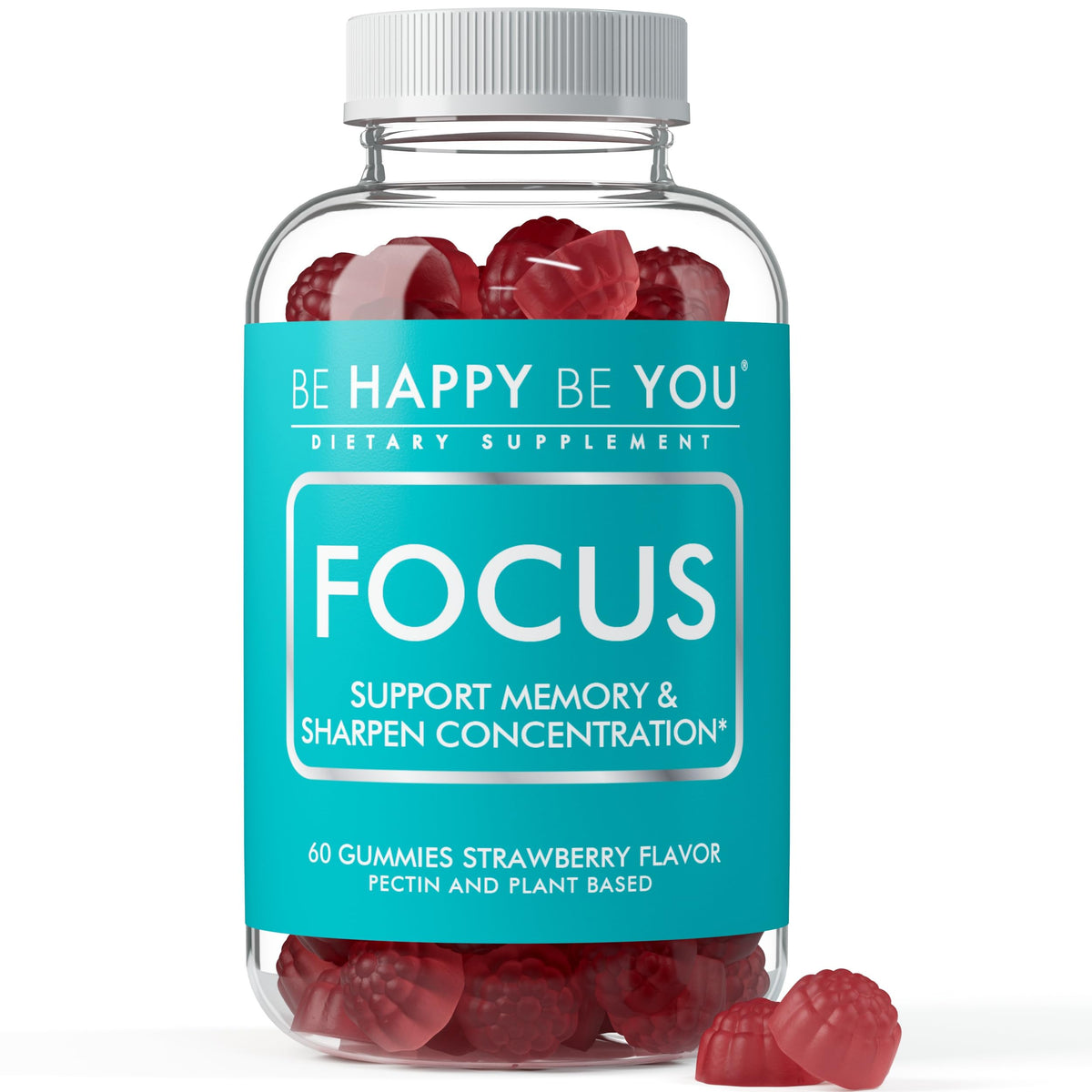 Be Happy Be You Focus Gummies packaging front view