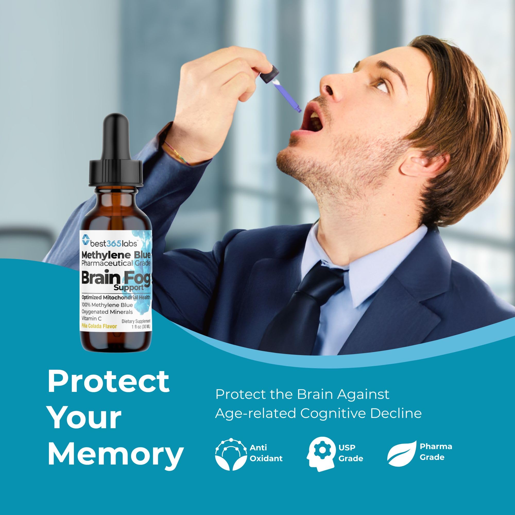 Be-Onguard Brain Fog Support ingredients list on packaging