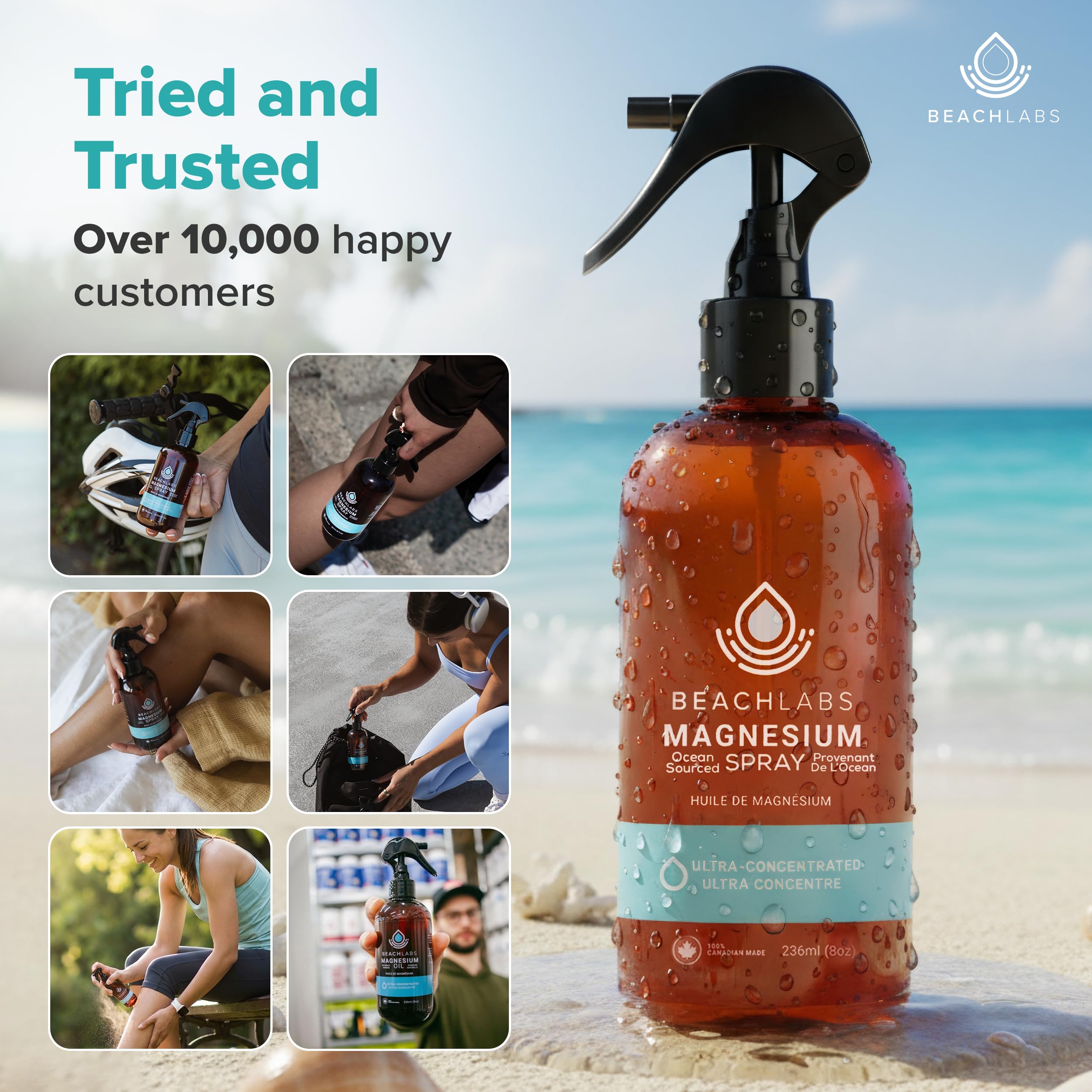 Beach Labs Magnesium Spray 300g close-up of spray nozzle
