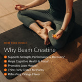 Beam Creatine Gummies open package with gummies displayed