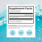 Beam Creatine Monohydrate Powder 5G Blue Raspberry side view