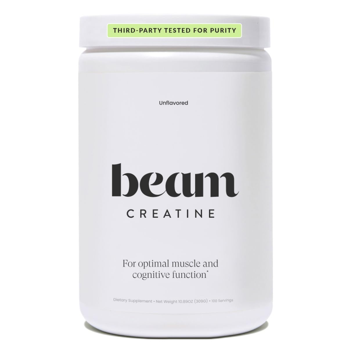 Beam Creatine Monohydrate Powder 5g unflavoured front view