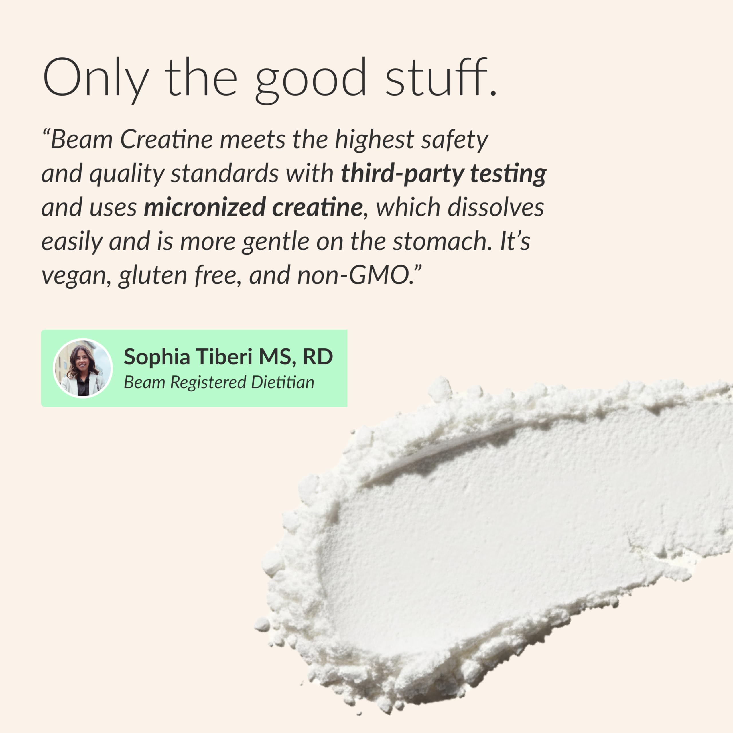 Beam Creatine Monohydrate Powder 5G Watermelon flavour with water