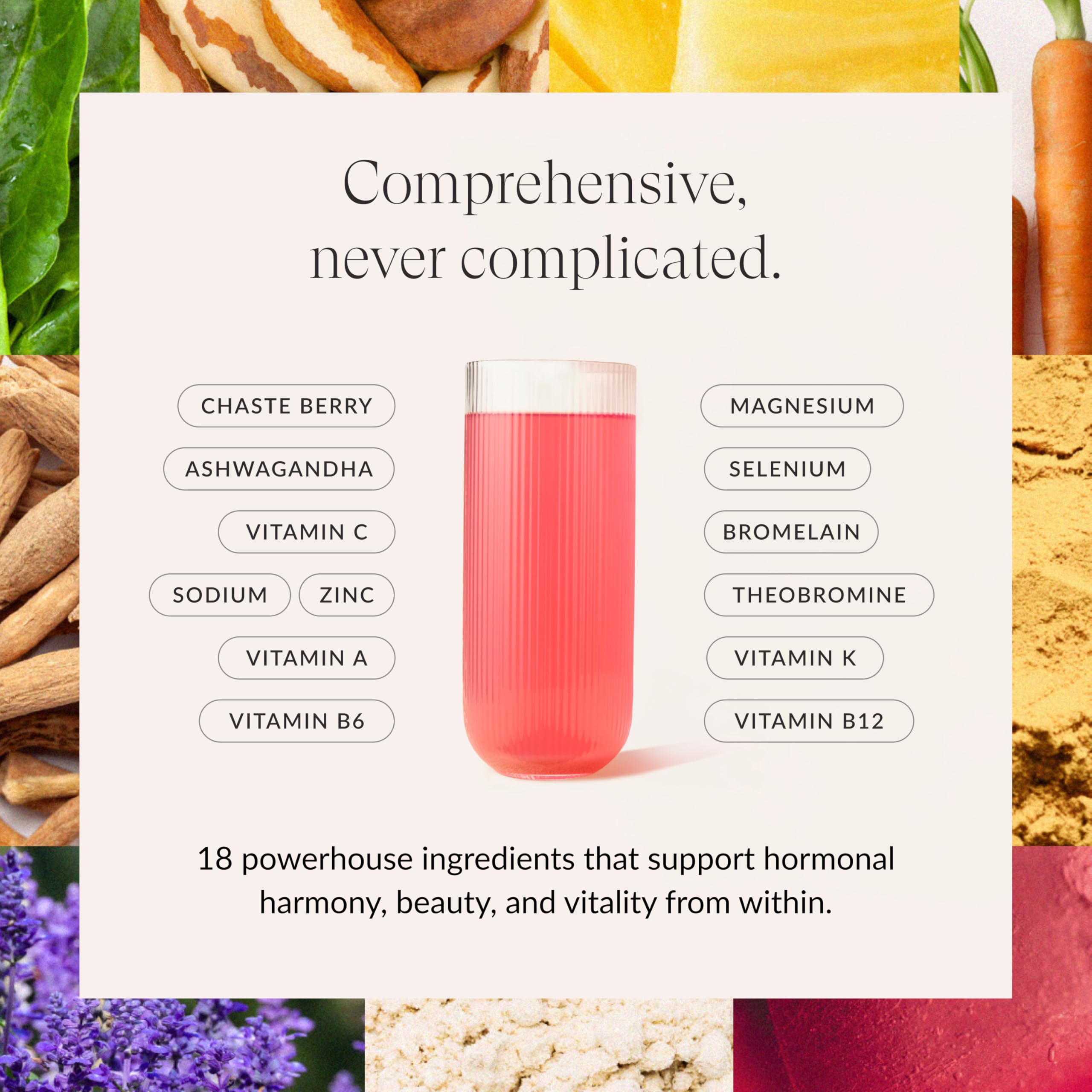 Beam Glow Women's Daily Wellness Supplement ingredients list