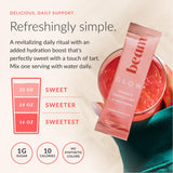 Beam Glow Women's Daily Wellness Supplement serving suggestion