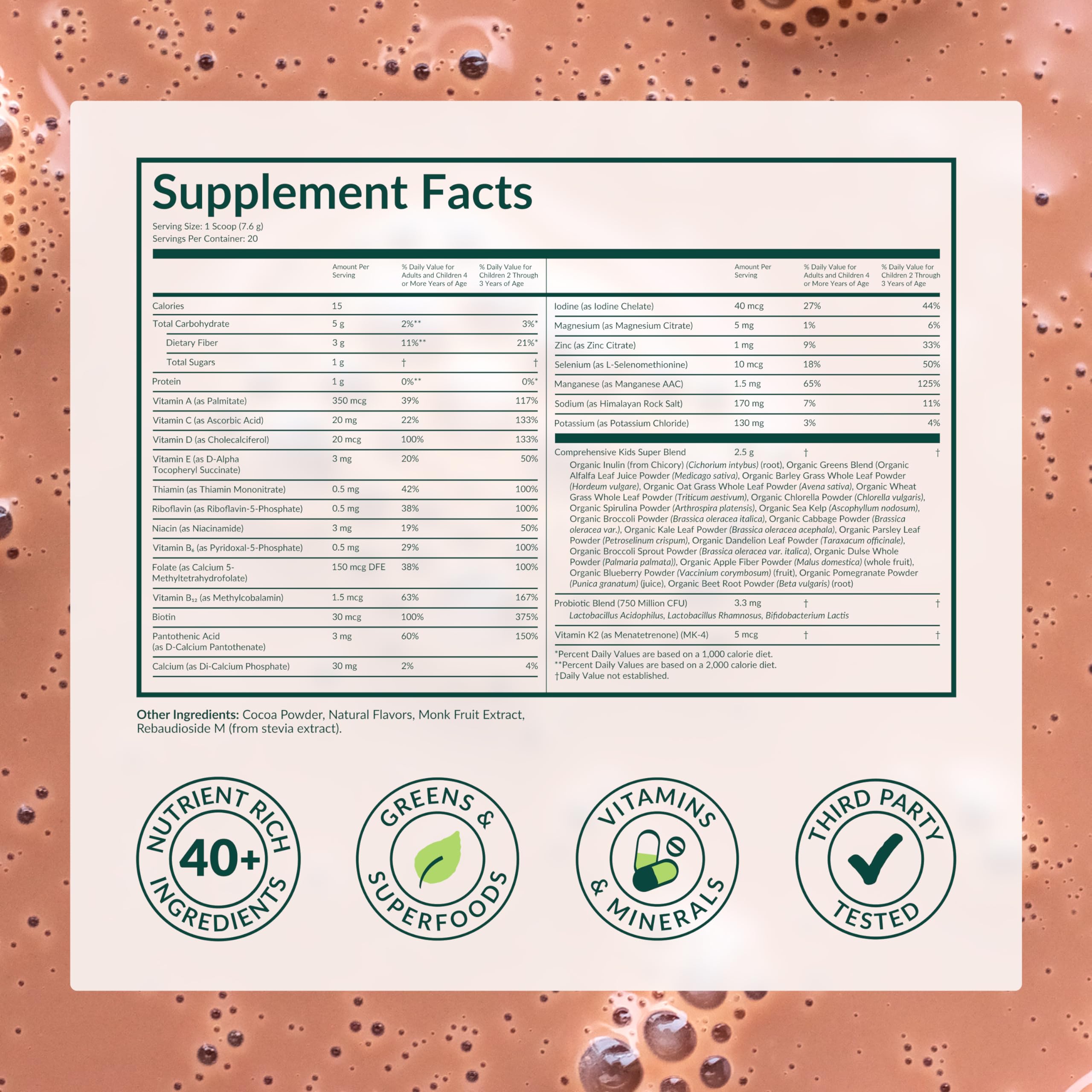 Beam Kids Multivitamin Powder 150g displayed with other vitamins