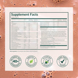 Beam Kids Multivitamin with Greens powder in a bowl with a scoop