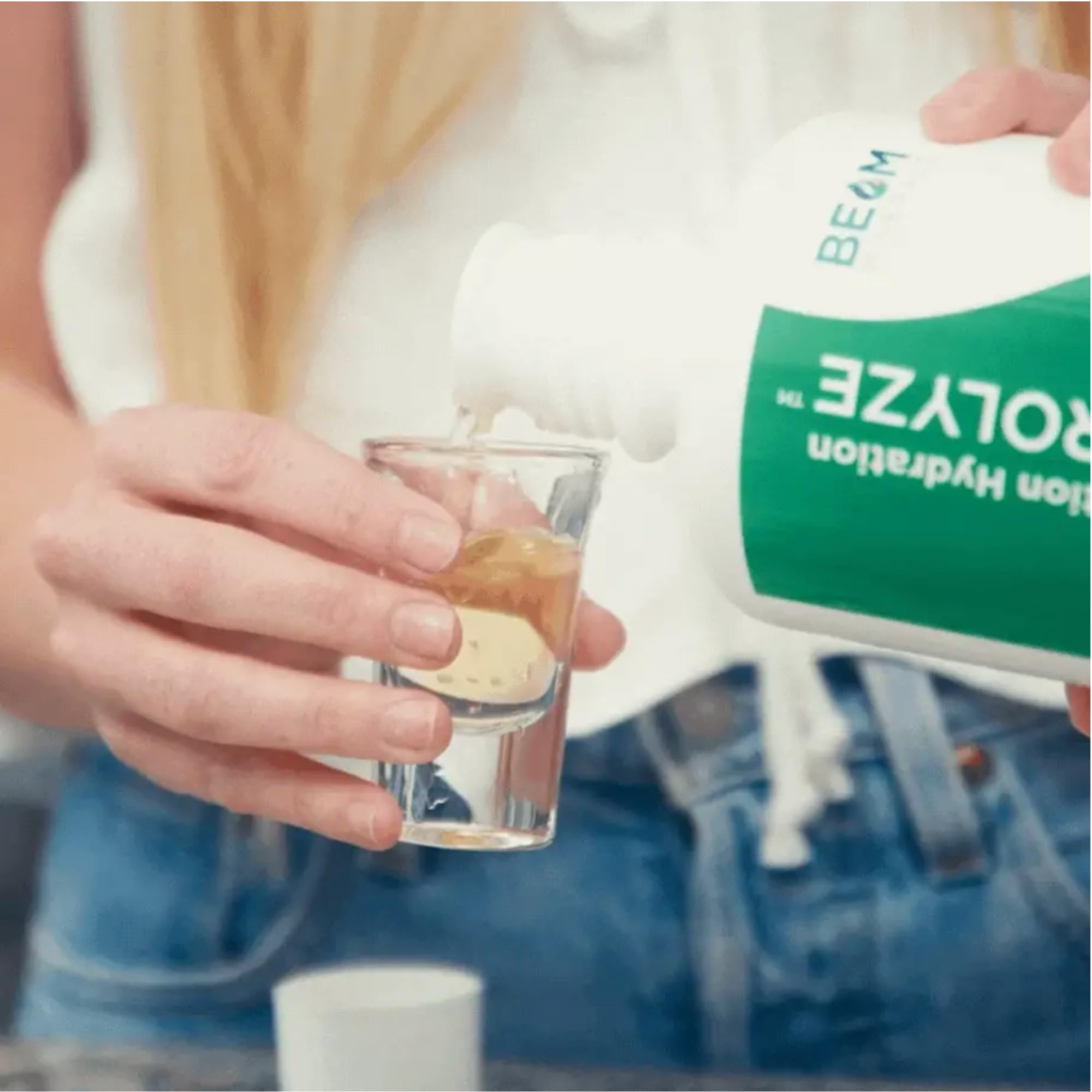 BEAM MINERALS ELECTROLYZE 1190g bottle on a kitchen counter