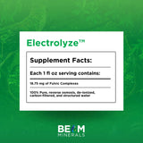 BEAM MINERALS ELECTROLYZE 1190g bottle side view